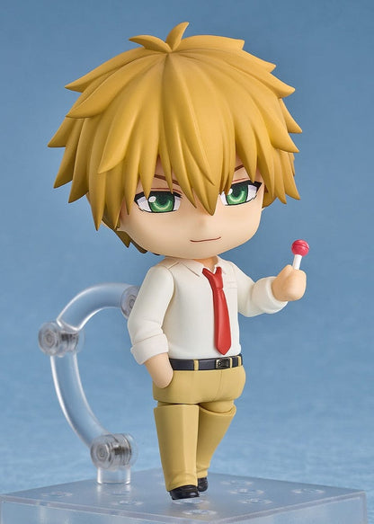 Maid-Sama! Nendoroid No.2471 Takumi Usui featuring a detailed design with his classic school uniform, blonde hair, and striking green eyes, capturing the cool and charming essence of the character.
