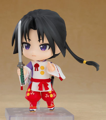 The Elusive Samurai Nendoroid No.2610 Tokiyuki Hojo featuring Tokiyuki in his traditional warrior outfit, complete with a sword and detailed designs.