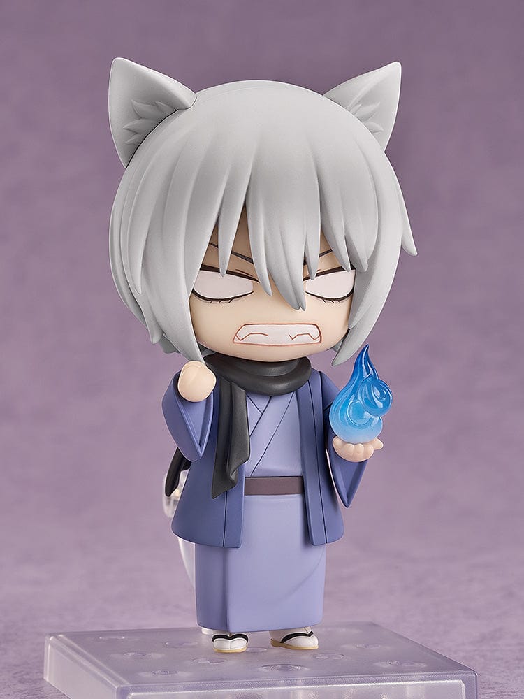 Kamisama Kiss Nendoroid No.2443 Tomoe, with detailed traditional clothing and fox features, capturing the essence of the beloved fox yokai character from the series.
