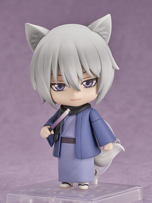 Kamisama Kiss Nendoroid No.2443 Tomoe, with detailed traditional clothing and fox features, capturing the essence of the beloved fox yokai character from the series.