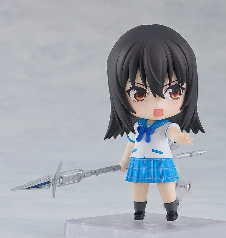 Strike the Blood Nendoroid No.2384 Yukina Himeragi in her school uniform, holding her signature Schneewalzer spear.