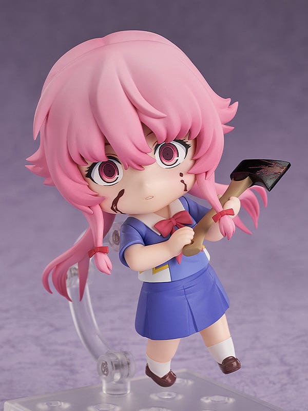 Nendoroid No.2316 showcasing Yuno Gasai from Future Diary, a finely crafted collectible figure capturing Yuno's iconic pose and expression, complete with intricate details and vivid colors.