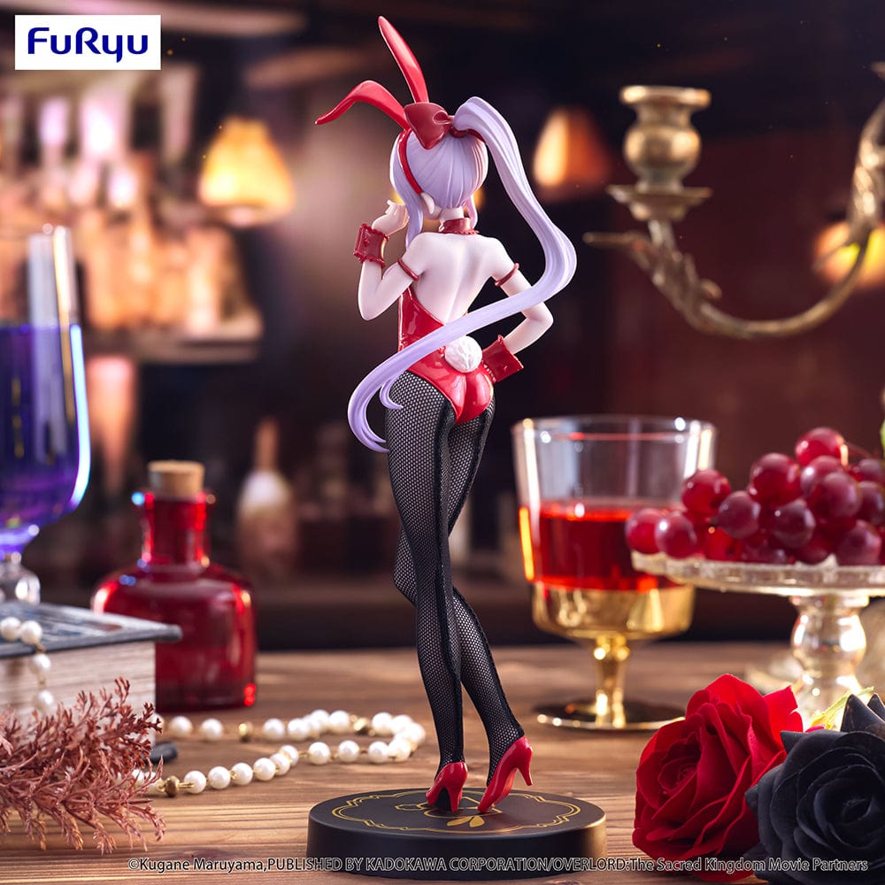 Overlord BiCute Bunnies Shalltear (Red Color Ver.) Figure in red bunny suit with fishnet stockings and playful pose