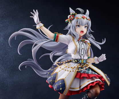 Uma Musume: Pretty Derby Oguri Cap (Ashen Miracle) 1/7 Scale Figure featuring dynamic pose, flowing silver hair, and intricately designed outfit, perfect for fans and collectors.