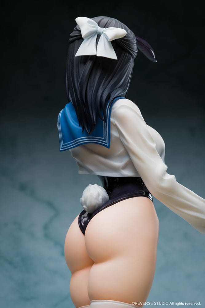 Tsurisasu Illustration Sailor Bunny 1/6 Scale Figure featuring a character in a black bunny suit with sailor uniform accents, striking a confident pose.