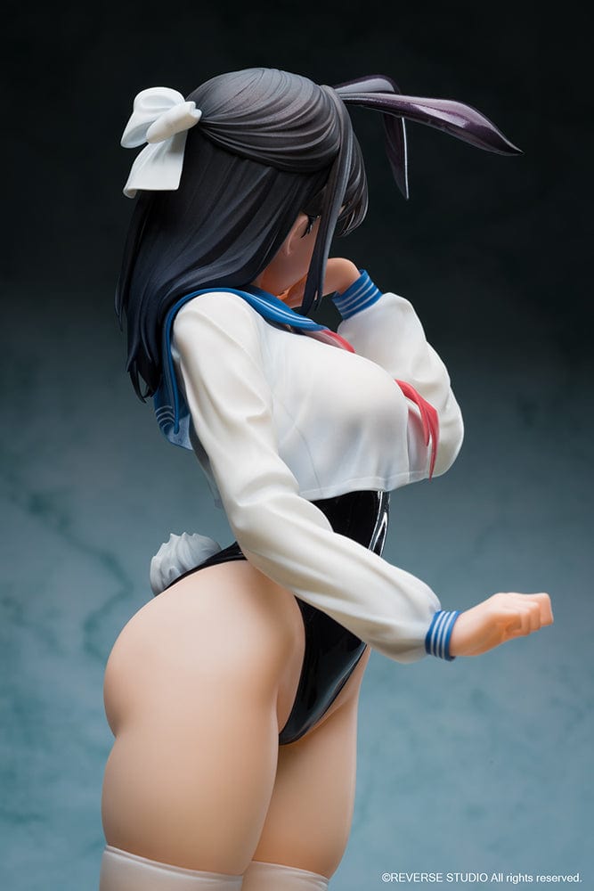 Tsurisasu Illustration Sailor Bunny 1/6 Scale Figure featuring a character in a black bunny suit with sailor uniform accents, striking a confident pose.