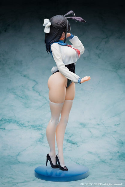 Tsurisasu Illustration Sailor Bunny 1/6 Scale Figure featuring a character in a black bunny suit with sailor uniform accents, striking a confident pose.