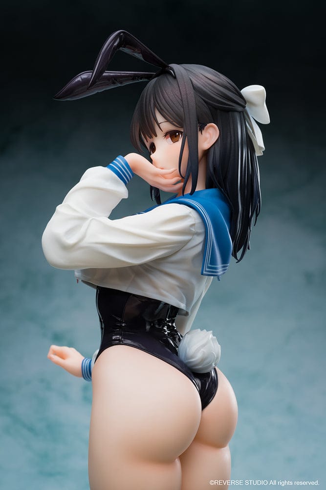 Tsurisasu Illustration Sailor Bunny 1/6 Scale Figure featuring a character in a black bunny suit with sailor uniform accents, striking a confident pose.