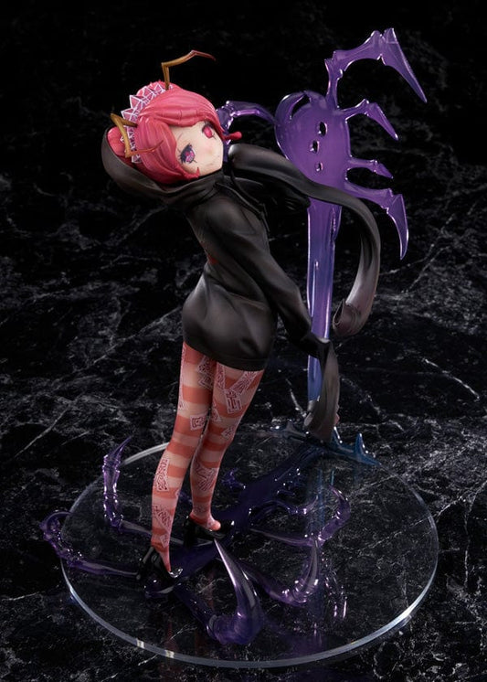 Overlord Entoma Vasilissa Zeta so-bin Ver. 1/8 Scale Figure in black outfit with purple arachnid weapon.