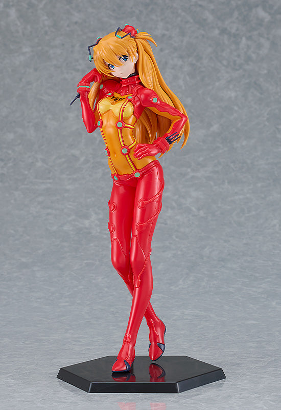 Rebuild of Evangelion PLAMAX Asuka Shikinami Langley Model Kit (Reissue) featuring Asuka in her striking red plugsuit, standing in a dynamic pose, perfect for fans and model kit enthusiasts.