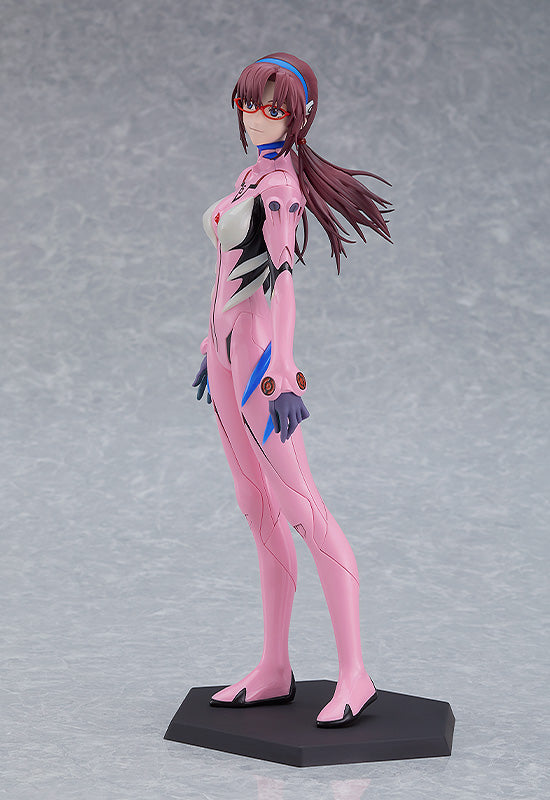 Rebuild of Evangelion PLAMAX Mari Makinami Illustrious Model Kit (Reissue) featuring Mari in her signature pink plugsuit, standing in a dynamic pose, perfect for fans and model kit enthusiasts.
