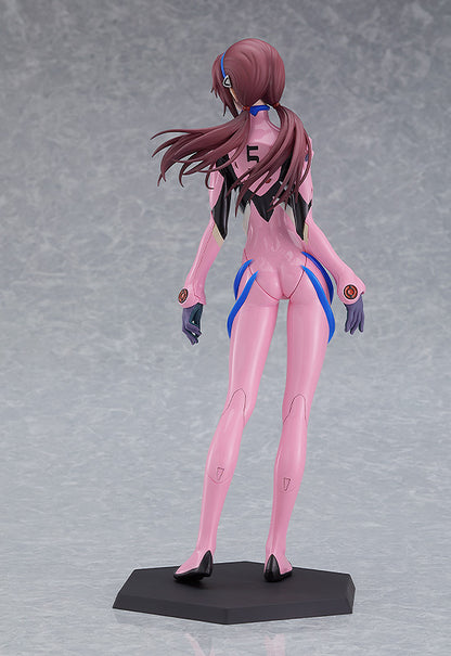 Rebuild of Evangelion PLAMAX Mari Makinami Illustrious Model Kit (Reissue) featuring Mari in her signature pink plugsuit, standing in a dynamic pose, perfect for fans and model kit enthusiasts.