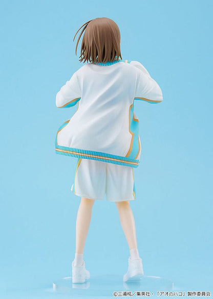 Blue Box Pop Up Parade L Chinatsu Kano Figure in Seimei High basketball uniform, posed dynamically with a bright smile against a blue background.