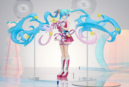 Character Vocal Series 01: Hatsune Miku POP UP PARADE Figure in Future Eve Ver. (L Size) - A detailed and vibrant collectible capturing the iconic virtual pop star.