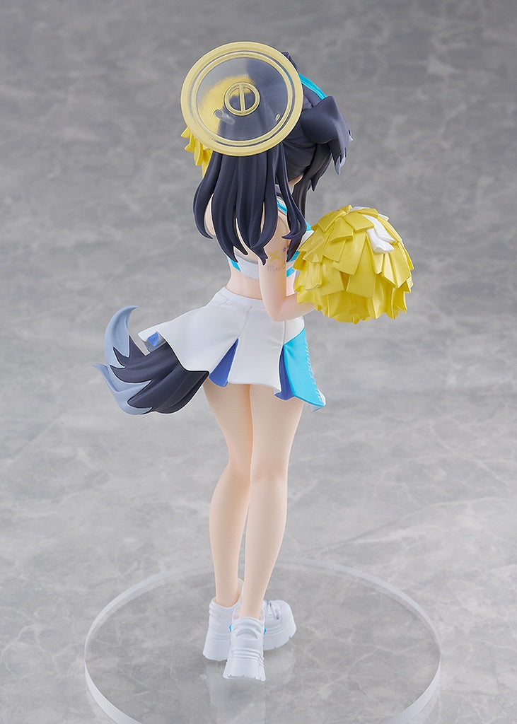 Alt text: Blue Archive Pop Up Parade Hibiki Nekozuka (Cheer Squad Memorial Lobby Ver.) figure featuring dynamic cheerleading pose, signature pom-poms, and lively outfit, perfect for fans and collectors.