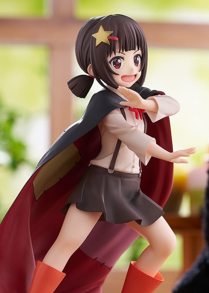 KonoSuba Pop Up Parade L Komekko figure with dynamic pose, wearing red boots and a patched cape, smiling confidently