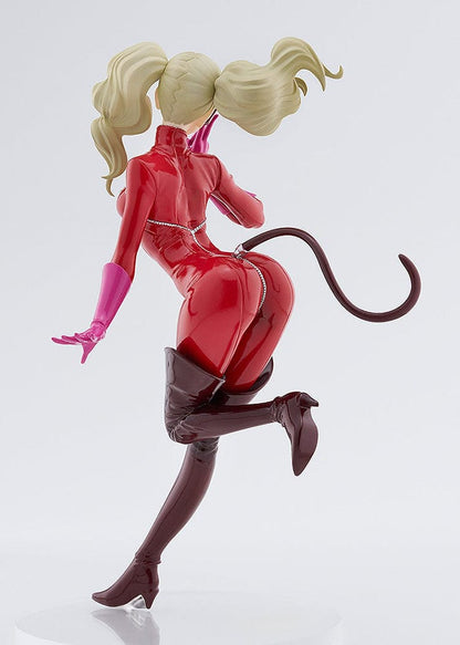 Persona POP UP PARADE Panther figure featuring Ann Takamaki in her sleek red catsuit, mask, and a dynamic pose, set against a white background.