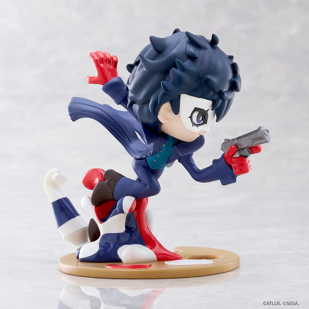 Persona 5 Tactica PalVerse Pale Joker figure featuring a dynamic pose, Phantom Thief outfit, and themed base, set against a white background.