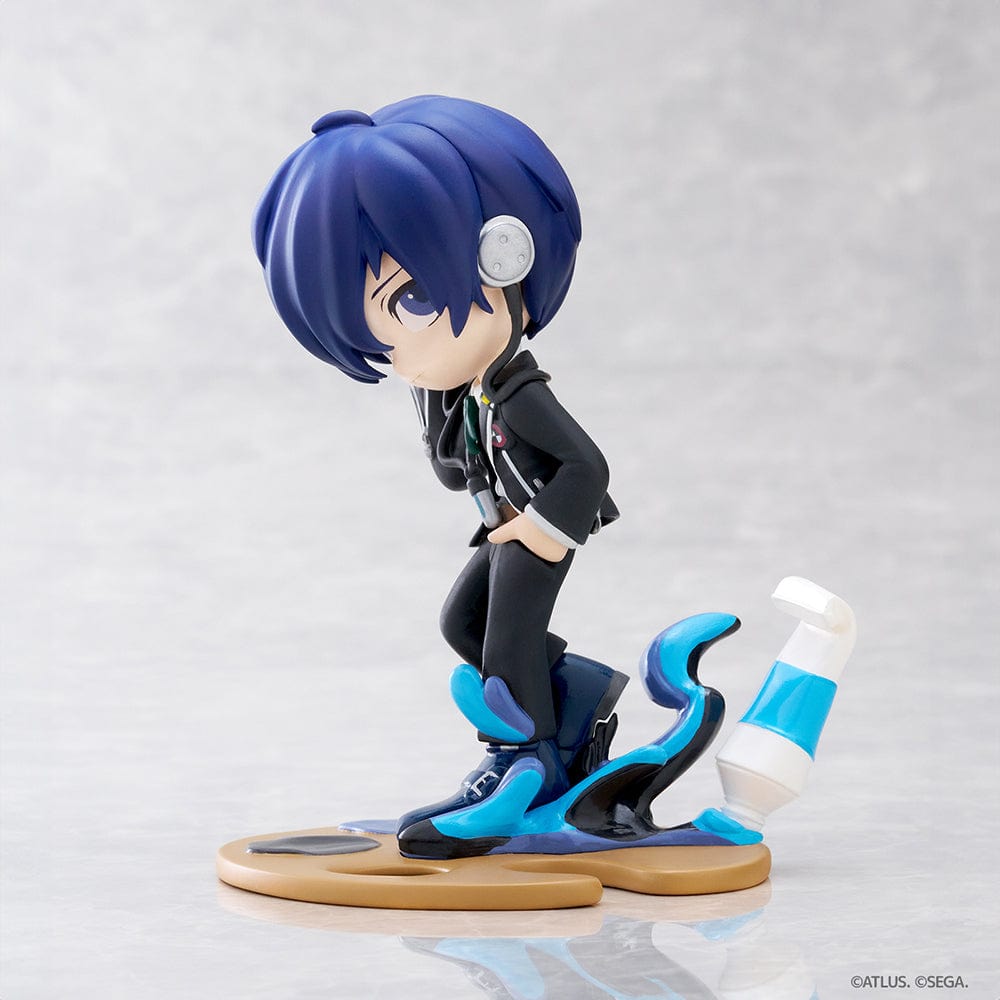 Persona 3 Reload PalVerse Pale Protagonist figure featuring a dynamic pose, headphones, and a swirling action-themed base, set against a white background.