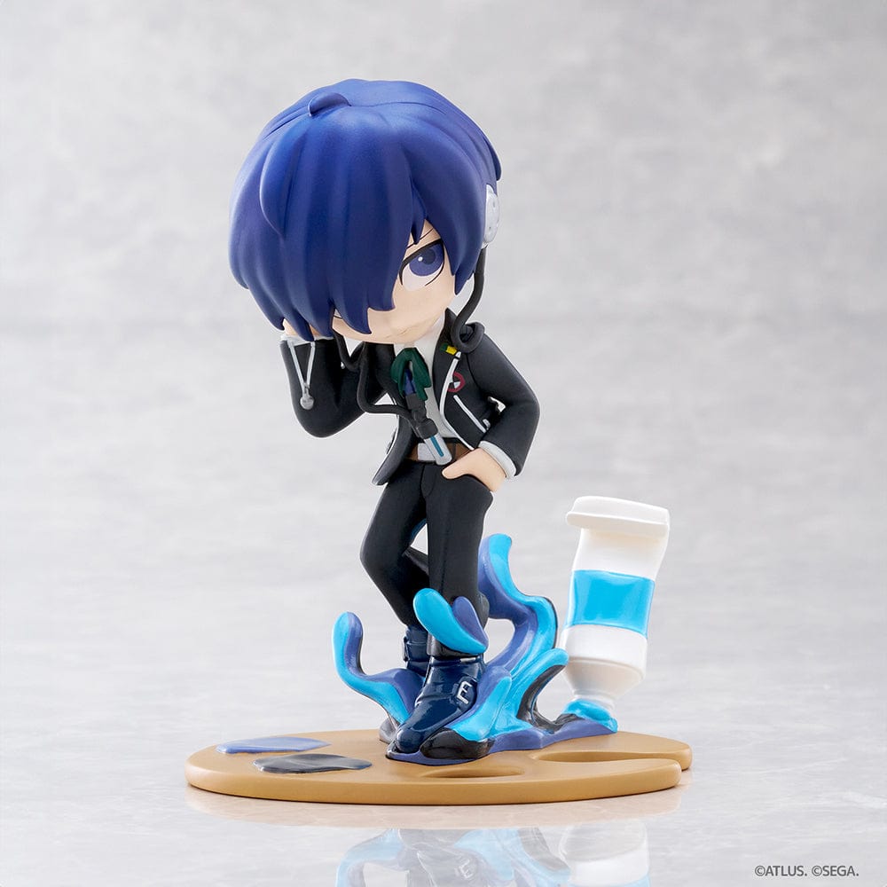 Persona 3 Reload PalVerse Pale Protagonist figure featuring a dynamic pose, headphones, and a swirling action-themed base, set against a white background.