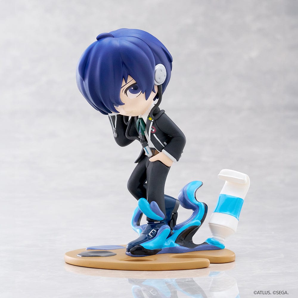 Persona 3 Reload PalVerse Pale Protagonist figure featuring a dynamic pose, headphones, and a swirling action-themed base, set against a white background.