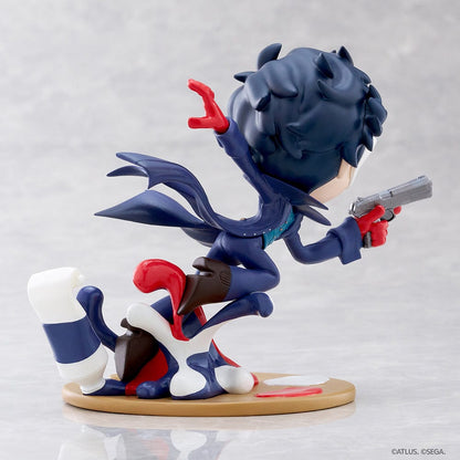 Persona 5 Tactica PalVerse Pale Joker figure featuring a dynamic pose, Phantom Thief outfit, and themed base, set against a white background.