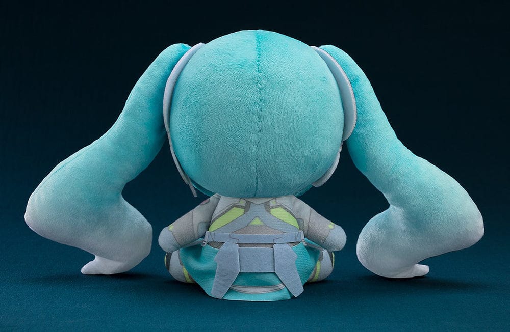 Vocaloid Hatsune Miku (MIKU WITH YOU 2024) Plushie with teal twin tails, futuristic outfit, and embroidered expressive eyes