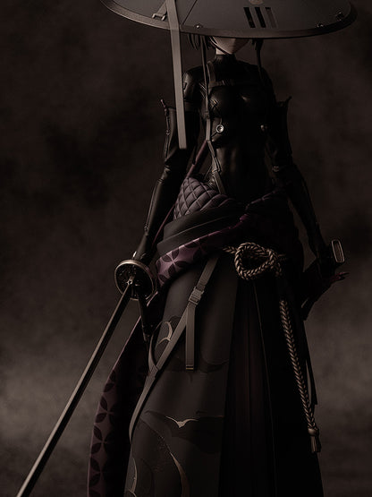 Falslander KD Colle Ronin 1/7 Scale Figure featuring intricate samurai armor, flowing kimono, katana, and straw hat in a dynamic pose, perfect for fans and collectors.