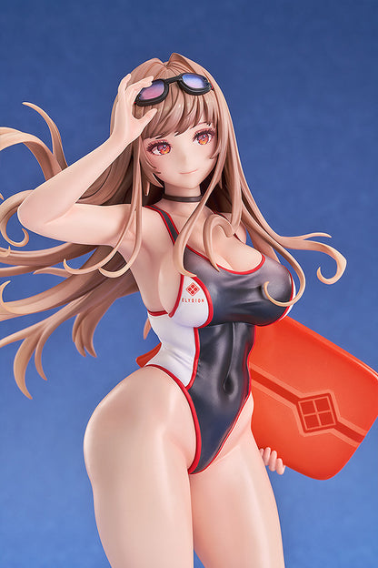 Goddess of Victory: Nikke Rapi (Classic Vacation Ver.) 1/7 Scale Figure featuring stunning swimsuit, flowing hair, and beach accessories, perfect for fans and collectors.