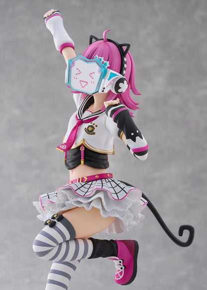 Love Live! Nijigasaki High School Idol Club Rina Tennoji 1/7 Scale Figure in a dynamic pose wearing her idol uniform, with pink hair, cat ears, and a smiling faceplate.