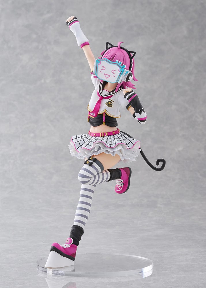 Love Live! Nijigasaki High School Idol Club Rina Tennoji 1/7 Scale Figure in a dynamic pose wearing her idol uniform, with pink hair, cat ears, and a smiling faceplate.