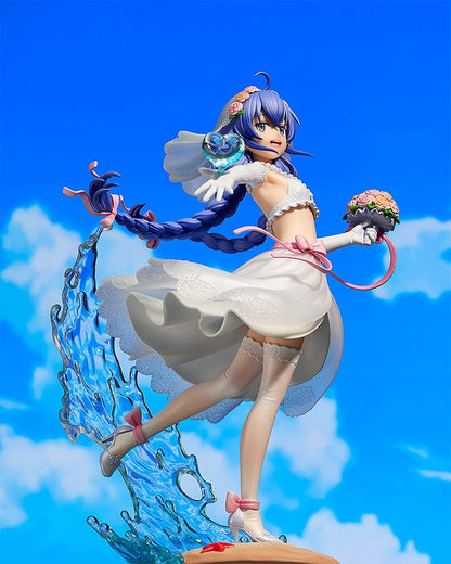 Mushoku Tensei: Jobless Reincarnation Roxy Migurdia (Wedding Swimsuit) 1/7 Scale Figure, showcasing the character in a dynamic pose with intricate details on her wedding swimsuit and a beautifully designed base.