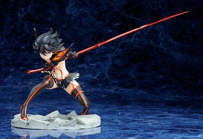 Kill la Kill Ryuko Matoi (Kamui Senketsu Ver.) 1/8 Scale Figure in battle stance with Scissor Blade, wearing Kamui Senketsu outfit.