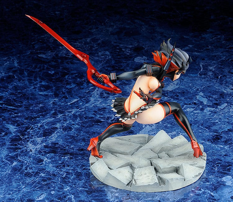 Kill la Kill Ryuko Matoi (Kamui Senketsu Ver.) 1/8 Scale Figure in battle stance with Scissor Blade, wearing Kamui Senketsu outfit.