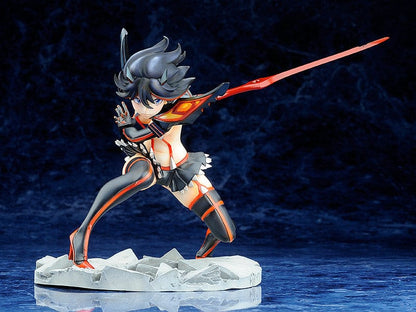 Kill la Kill Ryuko Matoi (Kamui Senketsu Ver.) 1/8 Scale Figure in battle stance with Scissor Blade, wearing Kamui Senketsu outfit.