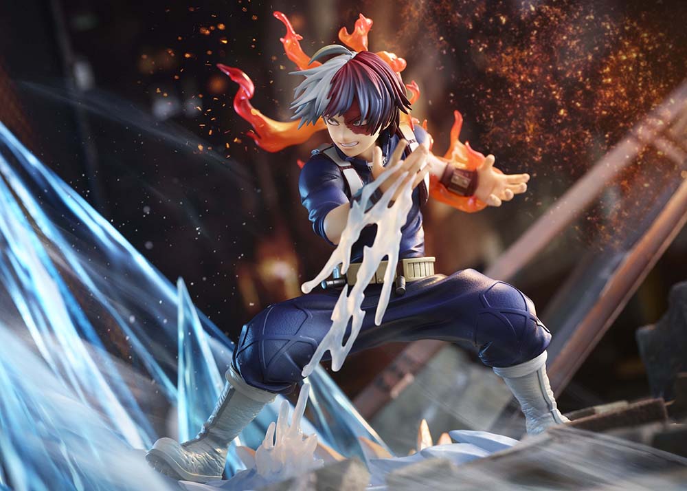 My Hero Academia Shoto Todoroki Icy-Hot 1/8 scale figure with fire and ice effects