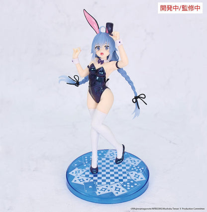 "Mushoku Tensei Roxy Migurdia Bunny Ver. Polarization Color anime figure with glossy outfit and twin braids"