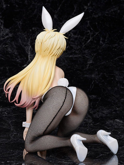 Bastard!! B-Style Sean Ari (Bunny Ver.) 1/4 Scale Figure showcasing Sean Ari in a white bunny outfit with fishnet stockings on a sleek black background.