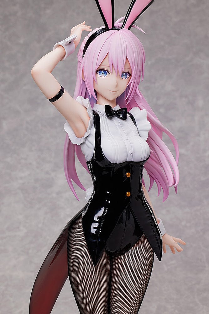 Shikimori's Not Just a Cutie B-Style Shikimori Bunny Ver. 1/4 Scale Figure in black bunny outfit and fishnet stockings.