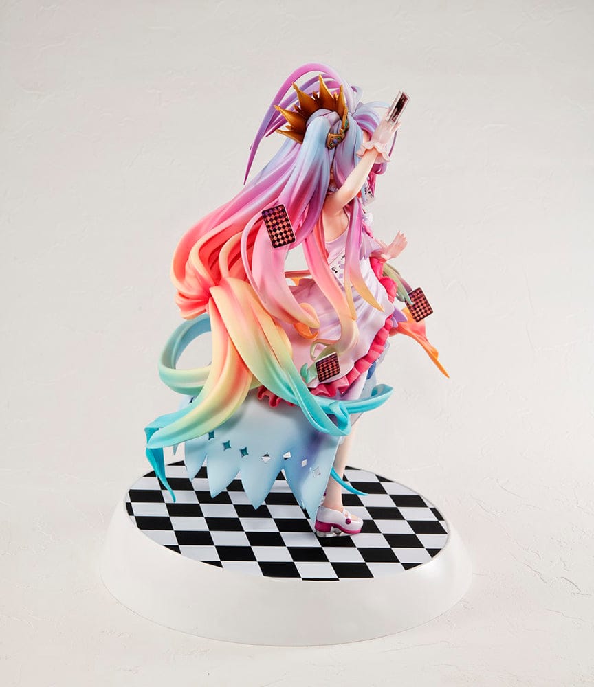 Shiro Dress Ver. 1/7 scale figure from No Game No Life with multicolor hair and dynamic dress.