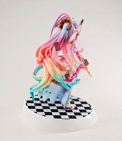 Shiro Dress Ver. 1/7 scale figure from No Game No Life with multicolor hair and dynamic dress.