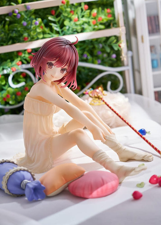 Atelier Sophie: The Alchemist of the Mysterious Book Spiritale Sophie Neuenmuller (Negligee Ver.) 1/6 Scale Figure - Sophie seated in negligee with a serene expression, surrounded by alchemical accessories.
