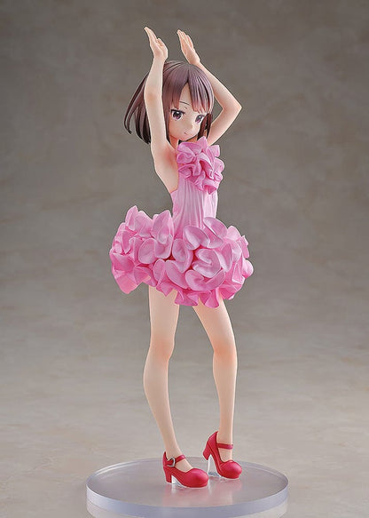 Sword Art Online Alternative: Gun Gale Online KD Colle LLENN (Light Novel Dress & Swimsuit Ver.) 1/7 Scale Figure Set, featuring LLENN in a pink frilly dress and a black swimsuit, showcasing intricate details and dynamic poses.