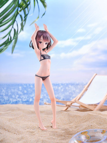 Sword Art Online Alternative: Gun Gale Online KD Colle LLENN (Light Novel Dress & Swimsuit Ver.) 1/7 Scale Figure Set, featuring LLENN in a pink frilly dress and a black swimsuit, showcasing intricate details and dynamic poses.