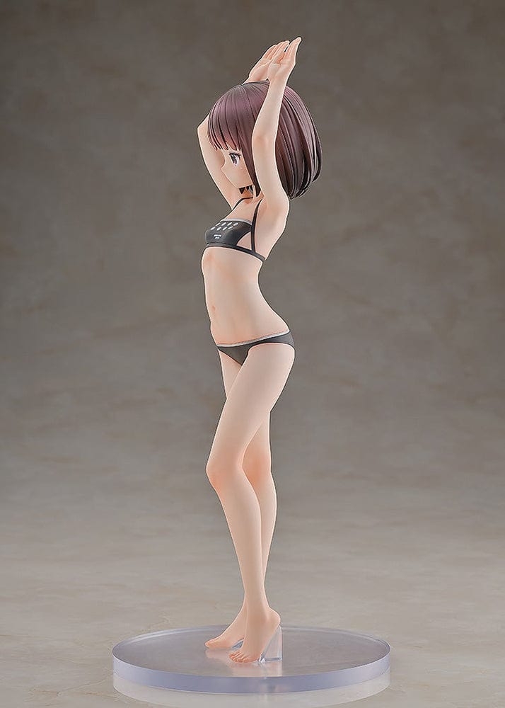 Sword Art Online Alternative: Gun Gale Online KD Colle LLENN (Light Novel Swimsuit Ver.) 1/7 Scale Figure, featuring LLENN in a black swimsuit with a playful pose, highlighting intricate details and a dynamic stance.