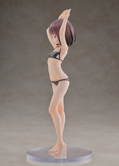 Sword Art Online Alternative: Gun Gale Online KD Colle LLENN (Light Novel Swimsuit Ver.) 1/7 Scale Figure, featuring LLENN in a black swimsuit with a playful pose, highlighting intricate details and a dynamic stance.