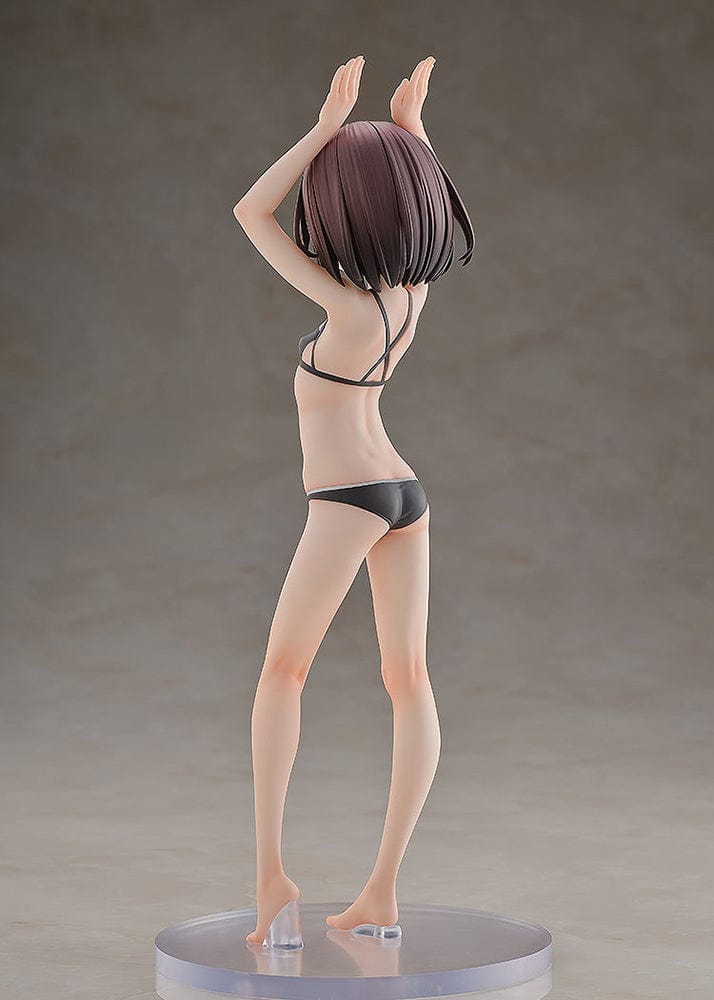 Sword Art Online Alternative: Gun Gale Online KD Colle LLENN (Light Novel Swimsuit Ver.) 1/7 Scale Figure, featuring LLENN in a black swimsuit with a playful pose, highlighting intricate details and a dynamic stance.