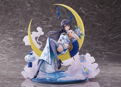 Rascal Does Not Dream of Bunny Girl Senpai Spiritale Mai Sakurajima (White China Dress Ver.) 1/7 Scale Figure - A mesmerizing and exquisitely detailed figure of Mai Sakurajima in a stunning white china dress, radiating elegance and charm - A must-have collectible for fans and collectors of the series.