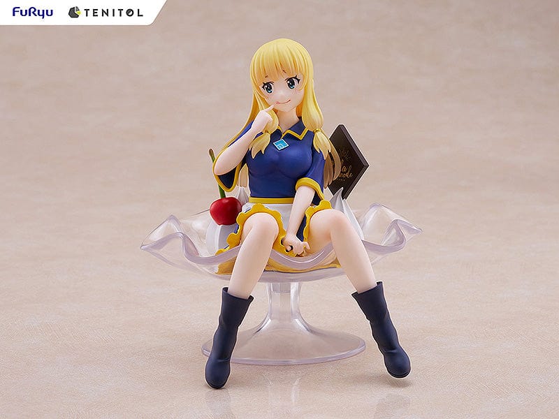 KonoSuba Tenitol Cecily (Fig a la mode Ver.) Figure, a beautifully crafted and detailed collectible featuring the character Cecily from the popular anime series KonoSuba. With exquisite detailing and a Fig a la mode theme, this figure is a must-have for fans and collectors, capturing Cecily's charm in captivating form.