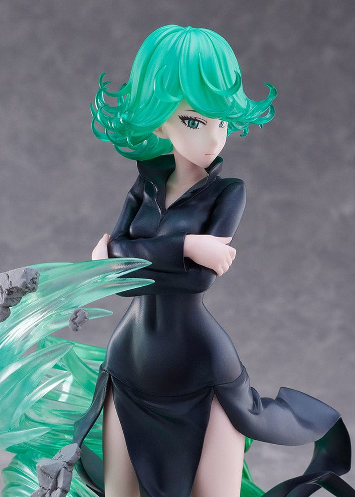 "One-Punch Man Terrible Tornado 1/7 Scale Figure - A stunning collectible figure of Terrible Tornado from the anime series One-Punch Man. This 1/7 scale figure showcases the powerful heroine in all her glory, capturing her dynamic presence and fierce personality. A must-have for fans and collectors, this intricately crafted figure perfectly embodies the spirit of the popular series. Add this captivating Terrible Tornado figure to your collection and bring the action of One-Punch Man to life."